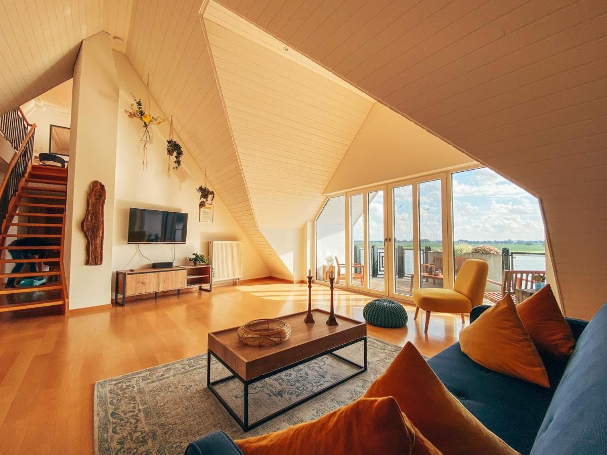 Rheinloft 3 - Grosse Giebelwohnung Mit Dachterrassen An Der Rheinpromenade Emmerich am Rhein Esterno foto